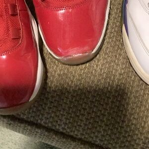 Nike three pairs , size 11, red ones have a little damage to the front.